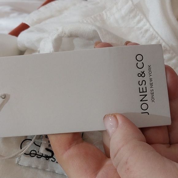 Nwt Jones&Co Elegant Off-White Denim Jacket for Women - Picture 4 of 12